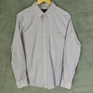 Vineyard Vines Shirt Mens L Red Check Long Sleeve Button Down Murray Performance